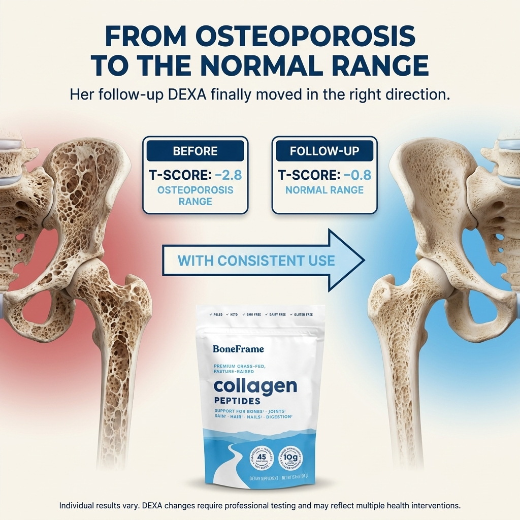BoneFrame™ Type I Collagen Peptides for Bone Loss