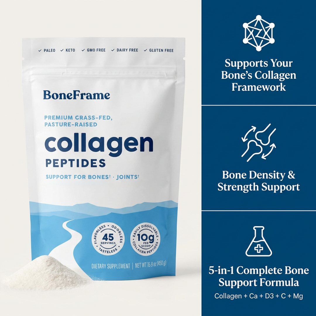 BoneFrame™ Type I Collagen Peptides for Bone Loss