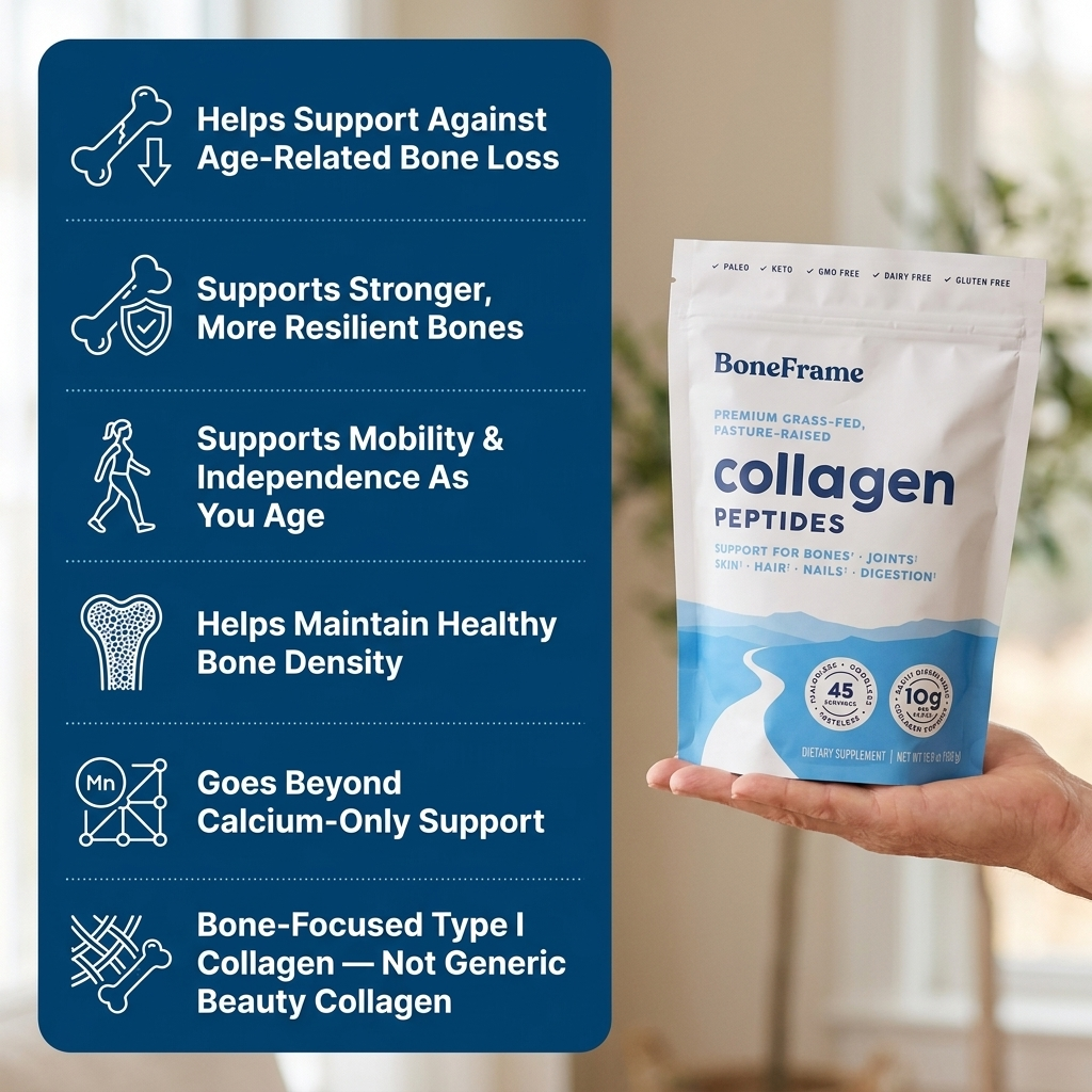 BoneFrame™ Type I Collagen Peptides for Bone Loss