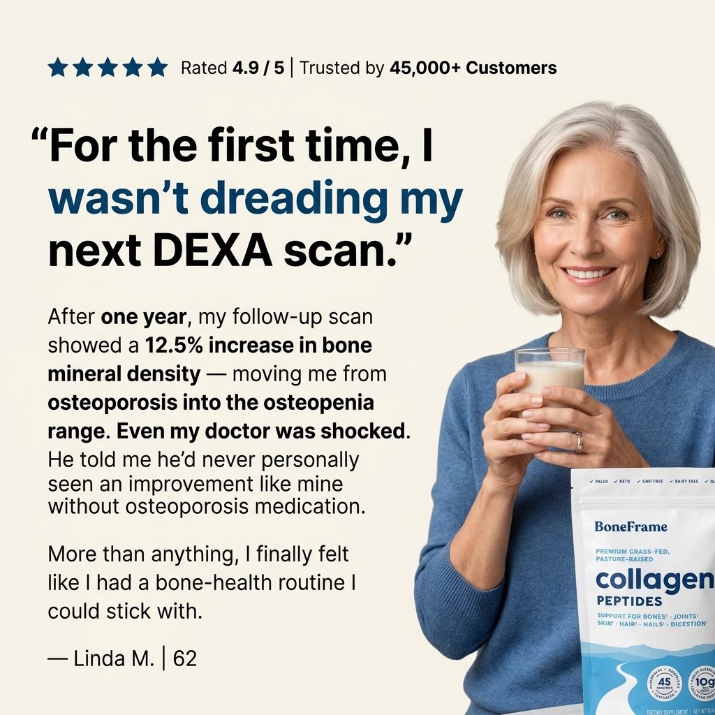 BoneFrame™ Type I Collagen Peptides for Bone Loss