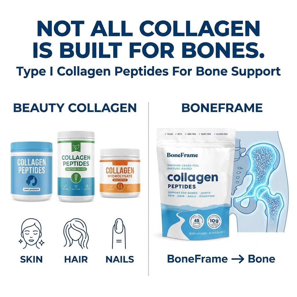BoneFrame™ Type I Collagen Peptides for Bone Loss